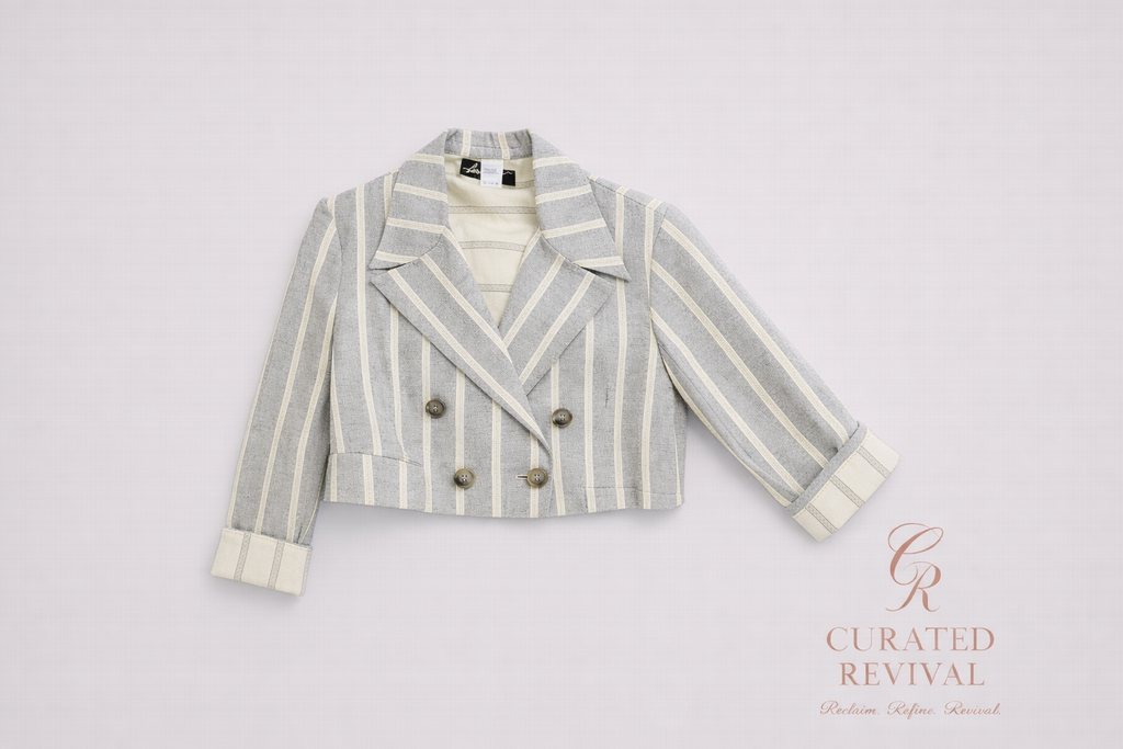 Vintage Crop Blazer — Size 12 fits M