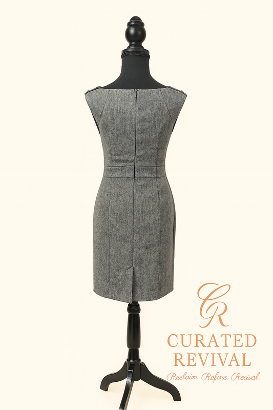 Karen Millen Charcoal Belted Sheath Dress – Size 6 – NWT - $52