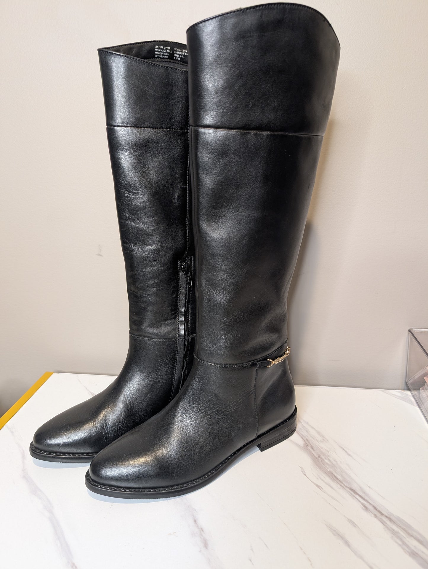 Bronx Leather Riding Boots — Women's Size 8
