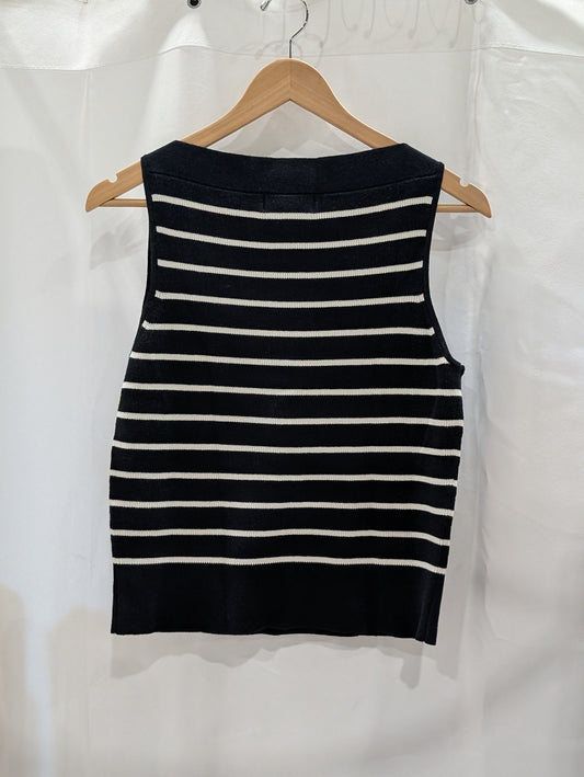 Banana Republic Striped Sweater Vest — Women's Size Small