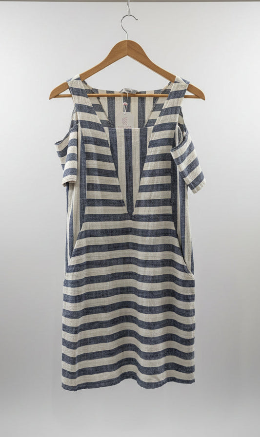 Kenar Striped Dress — Women's Size Small